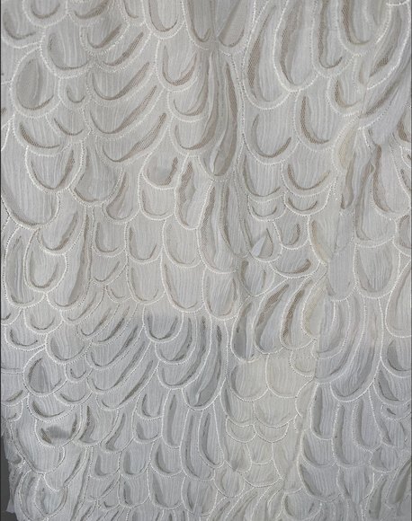 Beulahstyle CD6004-S Midi Pencil Skirt Ivory Size Small - Picture 5 of 6